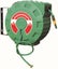 Alemlube S Series Water Hose Reel With Nozzle 12mm x 30m Carousel 1
