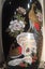 TRIO of ORNATE VINTAGE CHINESE CERAMIC ENAMEL VASES with BIRDS & FLOWERS MOTIF Carousel 6