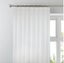 Pinch Pleat Privacy Curtains WHITE 1.4m wide x 2.4m drop Carousel 1