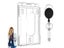 1pc Transparent Double Badge Holder Vertical 2 Card Badge Holder With Thumb Carousel 2