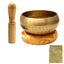 8.5Cm Copper Buddha Sound Bowl Set With Mat Stick & Bag Singing Bowls Parallel Carousel 1