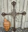 Late 19th Early 20th Century Wrought Iron French Cross. Architectural Salvage. Carousel 3