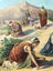 Biblical Poster from 1954! God's Promise / Manna in the Wilderness Carousel 5