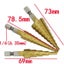 3-12mm/4-12mm/4-20mm Straight Groove Step Drill Bit HSS Titanium Coated Wood Carousel 7