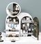 Makeup Box Jewellery and Accessory Storage Box -Luxury Multi Glow Mirror verison Carousel 8