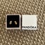 Pandora Sterling Silver Love Locks Heart Dangle Earrings Retired, very rare! Carousel 4