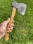 $1 reserve. Vintage “THE MIDGET” stamped English axe / hatchet. Near mint Carousel 10