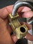 $1 reserve. Beautiful condition vintage "SAFETY FIRST" brass padlock with key. Carousel 9