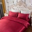 Queen Quilt Cover Silk Satin Bedding Set-Wine Red Carousel 4
