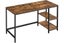 Vasagle 55" Computer Desk with 2 shelves - Rustic Brown Carousel 7