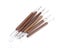 Pottery Clay Sculpture Carving Modeling Tools Wooden Handle Set Of 6pcs Carousel 6