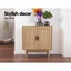 Artiss Rattan Buffet Sideboard 2 Doors - BRIONY Oak Carousel 6