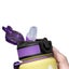 1L Water Bottle Motivational Drink Flask with Time Markings Sport Gym-Purple Carousel 4