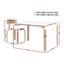 Keezi 5PCS Kids Table and Chairs Set Activity Toy Play Desk Carousel 2