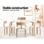 Keezi 5PCS Kids Table and Chairs Set Activity Toy Play Desk Carousel 4
