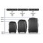 Wanderlite 3pcs LuggageTrolley Set Travel Suitcase Storage Organiser Carry On... Carousel 2