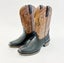 SALE Mens Size 12 Western Vintage Cowboy vegan Leather Outback Boots Slip On Carousel 1