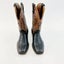 SALE Mens Size 12 Western Vintage Cowboy vegan Leather Outback Boots Slip On Carousel 4