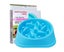 Blue Pet Bowl Dog Slow Feeder Fun Bloat Maze Interactive Food Healthy Eating Carousel 1
