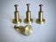 *** DESIGNER BRASS KNOBS SET • NEW • OVER $160 RRP *** Carousel 4