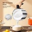 Milk Frother 4 in 1 Milk Frother and Steamer, Automatic Warm and Cold Foam Maker Carousel 6