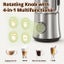 Milk Frother 4 in 1 Milk Frother and Steamer, Automatic Warm and Cold Foam Maker Carousel 10