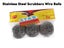 Stainless Steel Scrubber 3PCS Carousel 3