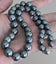 TOP QUALITY 9 - 11.6mm ROUND PACOCK GREEN TAHITIAN PEARL NECKLACE Carousel 1