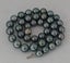 TOP QUALITY 9 - 11.6mm ROUND PACOCK GREEN TAHITIAN PEARL NECKLACE Carousel 2