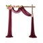 Chiffon Wedding Arch Draping Fabric Backdrop Curtain Drape Tulle Wedding Cere Carousel 1