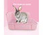 Rabbit Litter Box Bite Resistant Stability Compact Small Animals Litter Beddi Carousel 4
