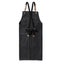 Cotton Apron with Pockets for Kitchen Cooking Baking Black Carousel 4