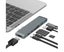 Vibe Geeks 7-in-1 Multi-function Dual-head Type-C Hub Docking Station - Grey Carousel 1