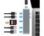 Vibe Geeks 7-in-1 Multi-function Dual-head Type-C Hub Docking Station - Grey Carousel 4