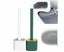2 Pack Silicone Toilet Cleaning Brush with Holder Carousel 1