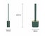 2 Pack Silicone Toilet Cleaning Brush with Holder Carousel 6