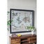 Mirrored Framed World Map Wall Art Carousel 3