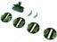 Slot Car Accessories - START Guide w/4 B.Plates Carousel 1