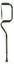 BRAND NEW~ Double Bending Cane - BLACK Carousel 1