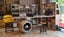 TNC Aviator Bar Table & Cabinet, Aluminum, AT061 Carousel 2