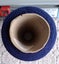 150 gms of wool laceweight 2-ply yarn - navy colour - clean and fresh Carousel 4