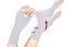 Half Finger Compression Gloves Carpal Tunnel Relief Joint Support for Typing-WHI Carousel 4
