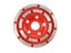 DOERSUP Double Row Diamond Grinding Wheel Disc Bowl Shape Grinding Cup Concrete Carousel 4