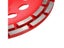 DOERSUP Double Row Diamond Grinding Wheel Disc Bowl Shape Grinding Cup Concrete Carousel 6