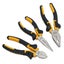 3pc Plier Set Combination / Long Nose / Cutter Snips Cushion Soft PVC Grip Carousel 1