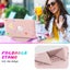 MacBook Pro 13 inch 2018-2022 PU Leather Folding Stand Laptop Case-Spark Pink Carousel 3