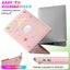 MacBook Pro 13 inch 2018-2022 PU Leather Folding Stand Laptop Case-Spark Pink Carousel 4