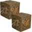 2PK Small Animal Guinea, Rabbits Boredom Breaker Large Hay Cube 20x20x20cm Carousel 1