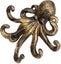 Cast Iron Golden Octopus Key Holder Hook Carousel 5