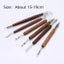 6PCS Sculpting Tool Pottery Tools Wood Handle Pottery Set Wax Carving Sculpt Carousel 1